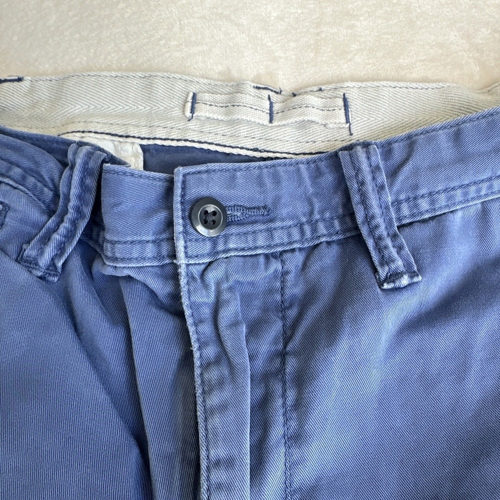 Polo Ralph Lauren Cotton Twill Straight Shorts Blue Mens 36 - Picture 2 of 12